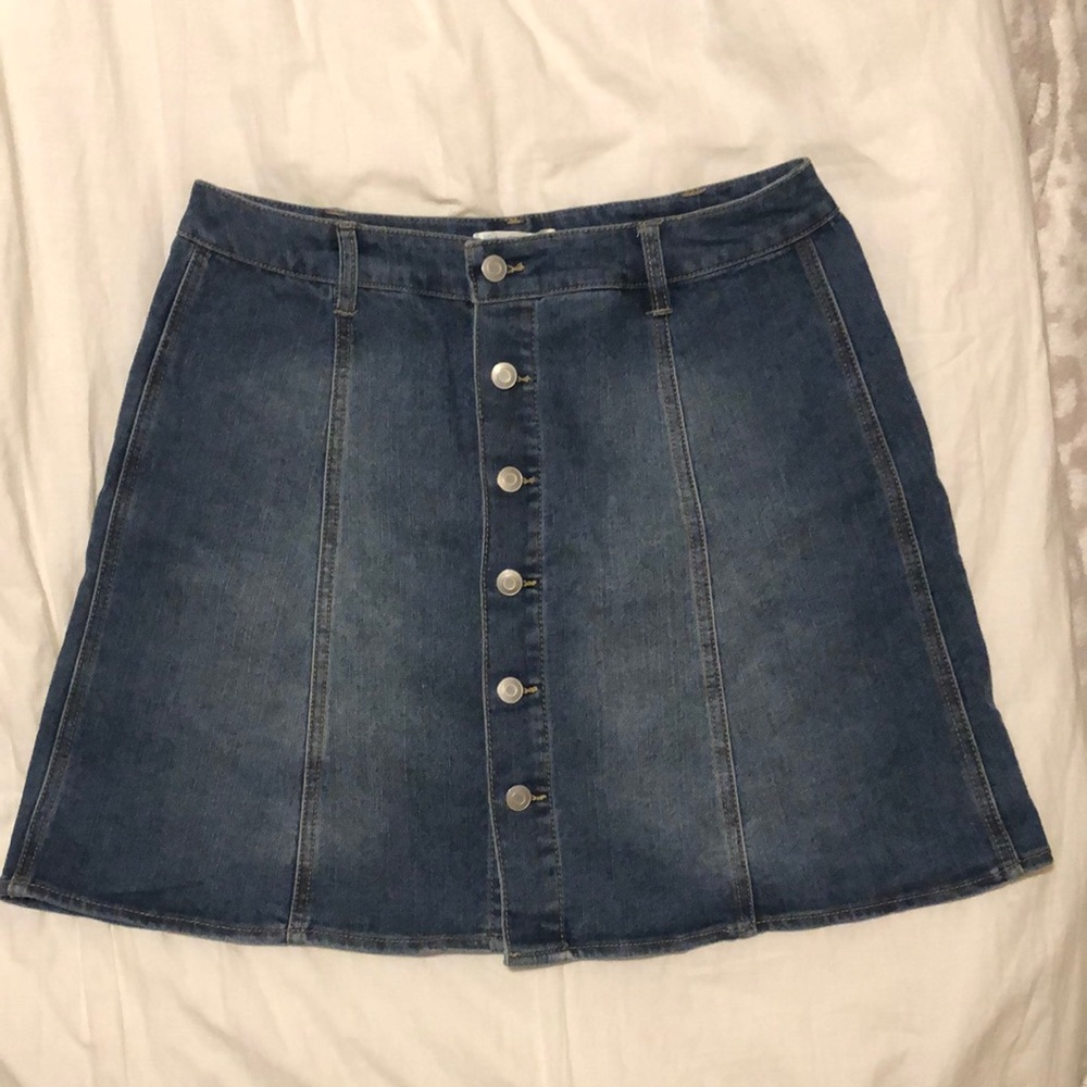 Love Fire denim skirt